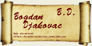 Bogdan Đakovac vizit kartica